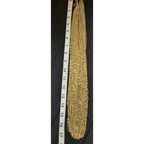 Gorgeous Vintage 29-Strand Gold Plated Natasha Necklace - Picture 7 of 8